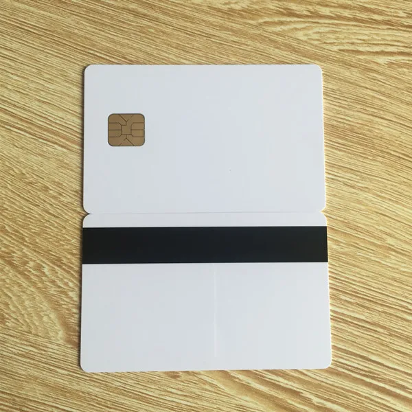 

10pcs white PVC card with SLE4428 chip contact smart card hotel key card ISO7816 with Hico magnetic stripe