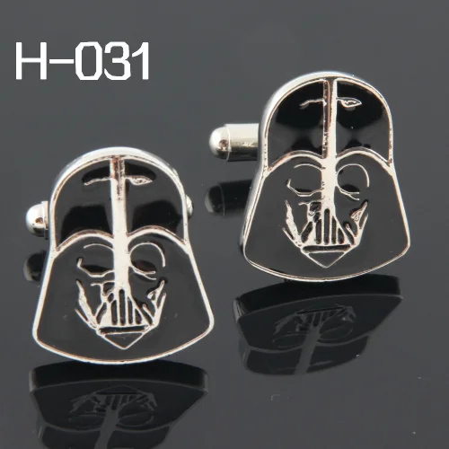 ผู้ชายอุปกรณ์จัดส่งฟรี: คุณภาพสูงCufflinksสำหรับMen Superhero 2016Cuff Linksขายส่งDarth Vader