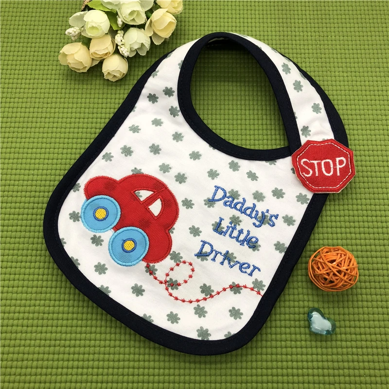 1PC Newborn Baby Bibs Waterproof Cotton Bandana Baberos Burp For Kids Girls Boys Feeding Clothing DS19