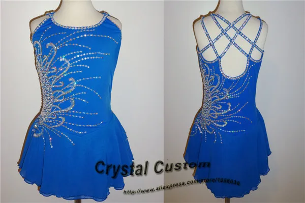 

Hot Sales Ice Figure Skating Dresses Fashion New Brand Competition Girls Figure Skating Dresses Crystal DR3594