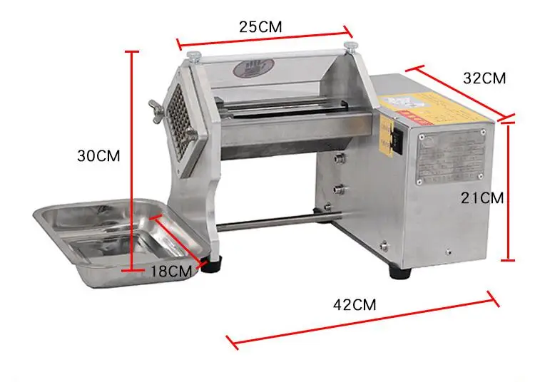 Elettrico di taglio di patate strisce macchina, per uso domestico commerciale tagliare il cetriolo ravanello cipolla zucca lattuga taglio strisce macchina