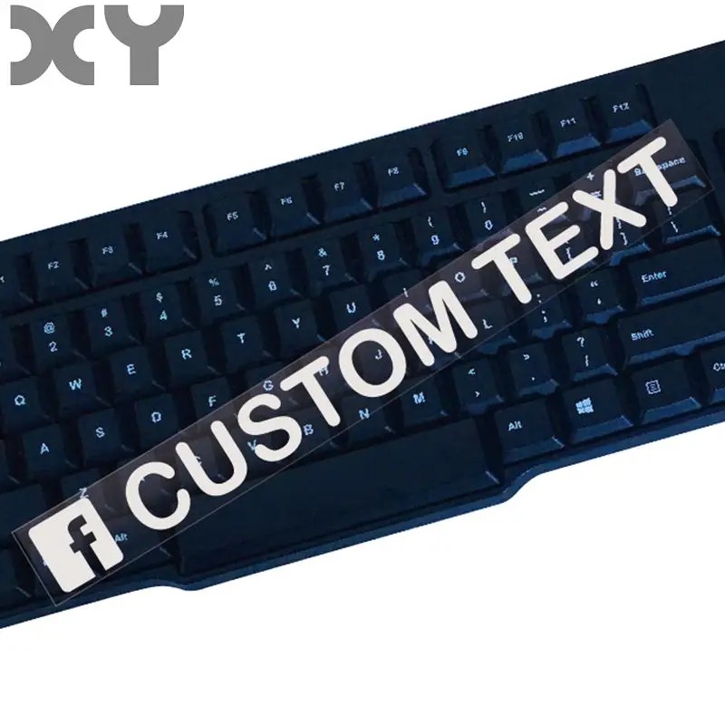 XY Personalized Custom For Facebook Username Waterproof Car and Motorcycle Sticker Bumper Sticker Drop Shipping