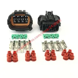 1 Set 8 Pin Automotive Connector 6185-1177 6188-0736 Female Male Headlight Plug For Nissan Sylphy Teana