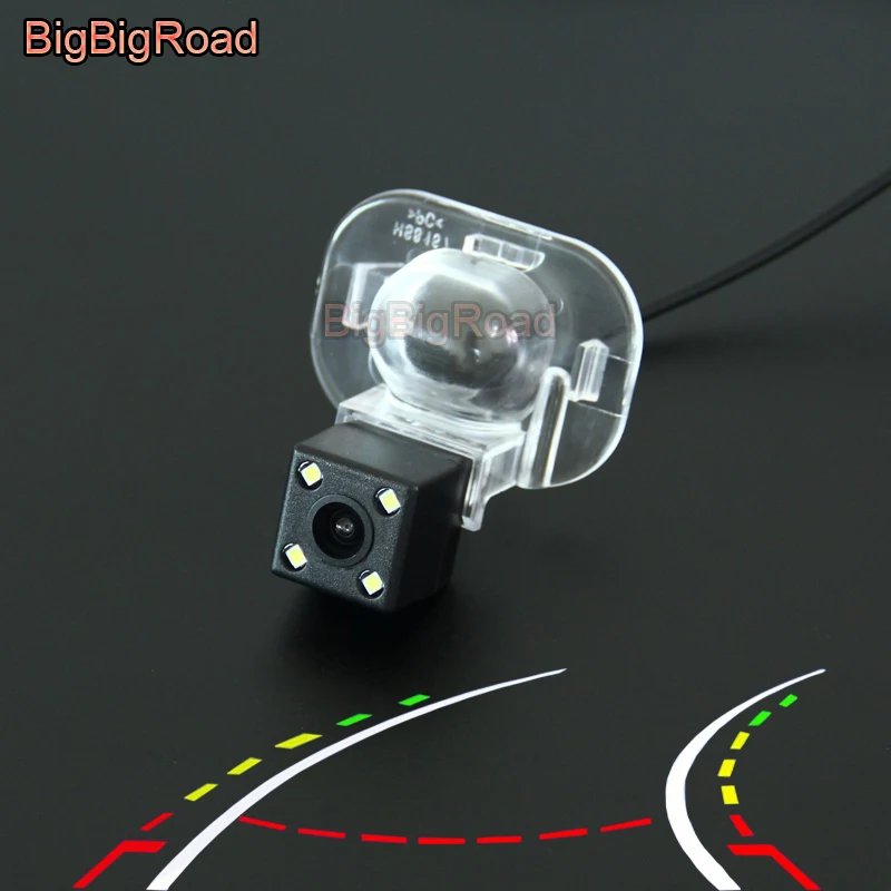 BigBigRoad Car Intelligent Dynamic Tracks Rear View CCD Camera For Kia Forte Accent RB / ix20 / Forte / Cerato / K3 KDM Sedan