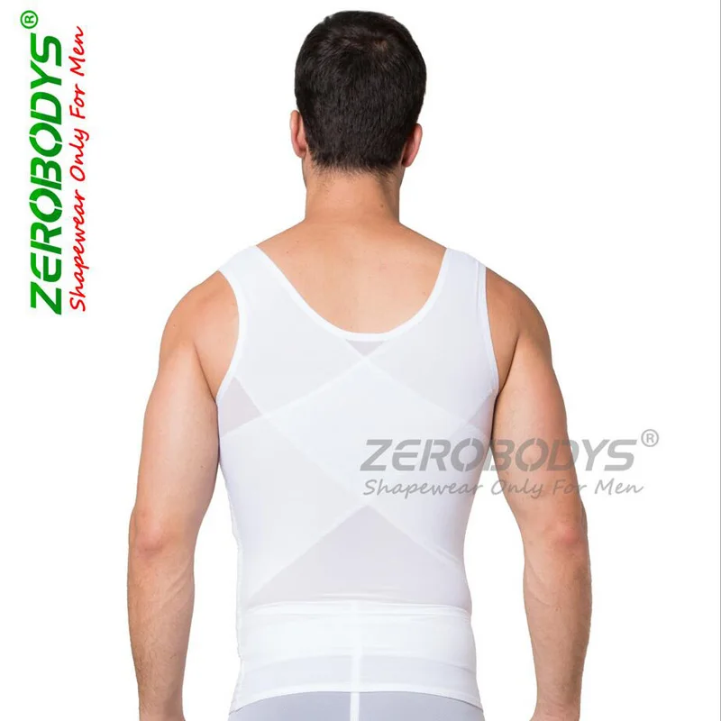 2023 Male Waist Trainer Vest Black White Tummy Tuck Belt Weight Loss Corset Belly Reducer Stomach Girdle M,L Body Shaper For Men