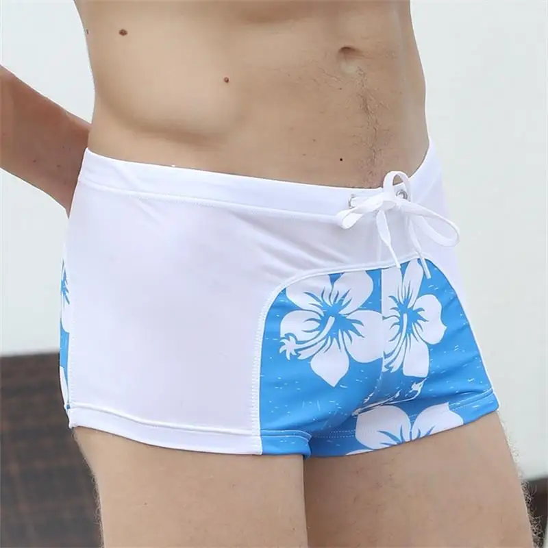 Slip de bain pour hommes, short de bain, boxer, maillot de bain, sunga, short de bain, surf trempé, vêtements de plage