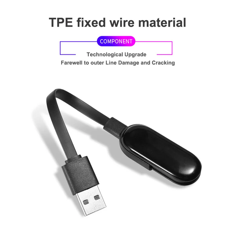 Per Xiaomi Caricabatterie Per Mi Band 3 USB Cavo di Ricarica Per Xiaomi MiBand 3 di Ricambio Caricabatterie Linea di Smart Accessori Adattatore