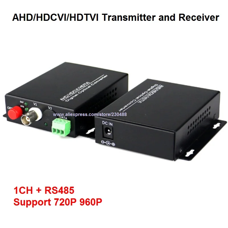 1 Channel 720P/960P HD CVI/AHD/TVI Converter Fiber Optic to BNC Digital Video Converter Fiber Optical Transmitter and Receiver