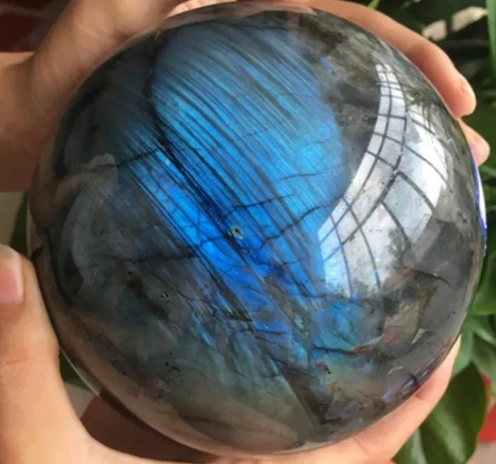 Big Size Natural labradorite quartz sphere rock crystal ball healing Natural stones and minerals