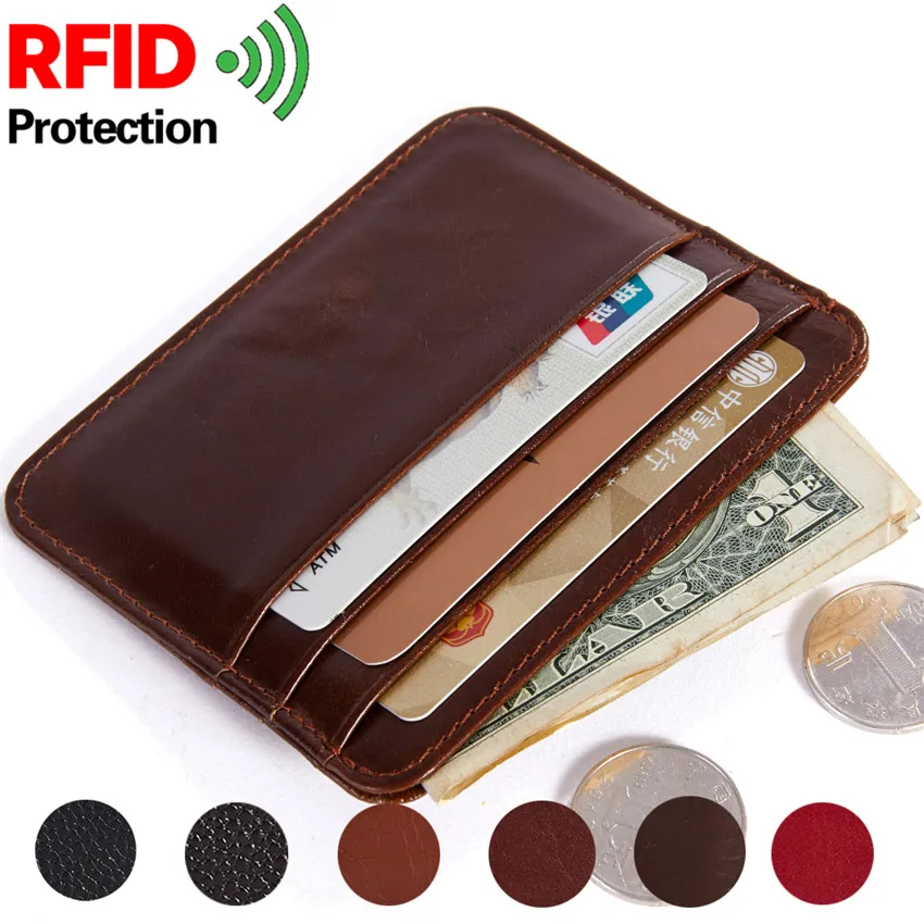 

2019 Fashion New Men Wallet Credit Card holder New ID Card Holder Business Card Holder Wallet For Credit Cards Case Coin Purse