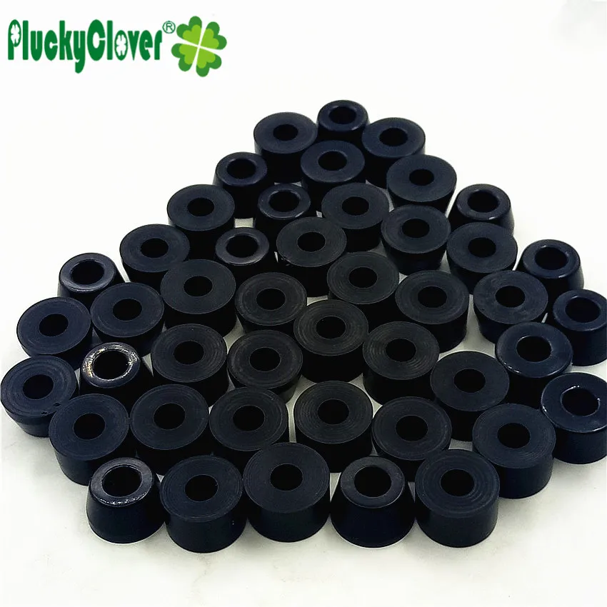 1set Skateboard Truck Kingpin PU Bushing Cone Bushing 85a Black Longboard Bridge Truck PU Cushioner Penny board PU High Rebound