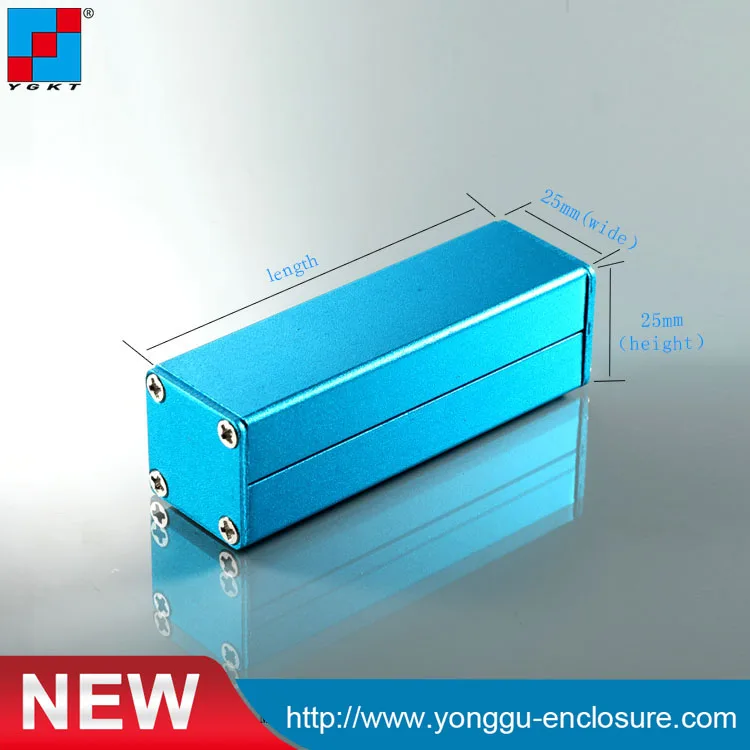 

25*25-80mm(wxhxl) Aluminum extrusion enclosure power shell project case box