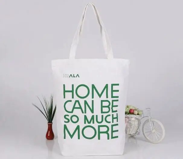 Home Can Be So Much More one colour customized Logo tote bag cotton, Canvas  Shopping Bags ,  Free Shipping