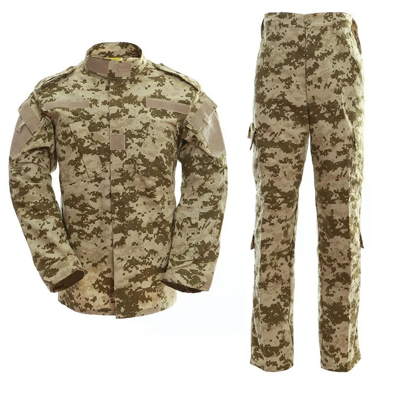 Desert & Jungle Outdoor Camouflage Uniform Tactical Uniform Combat Hunting Suit BDU Training Jacket and Pant