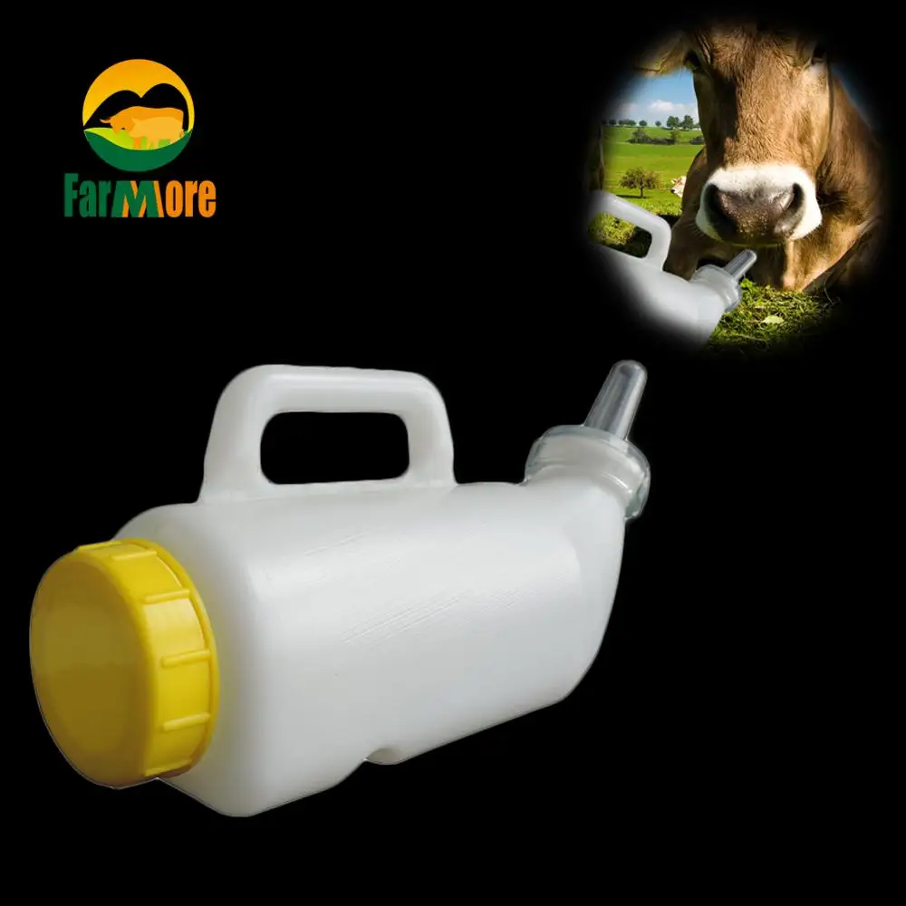 2L Calf Feeding Bottle Sheep Cattle Drinkers Animal Weaning Silicone Nipple Drinking Fountains Animal Feeder Drinker Farm tool