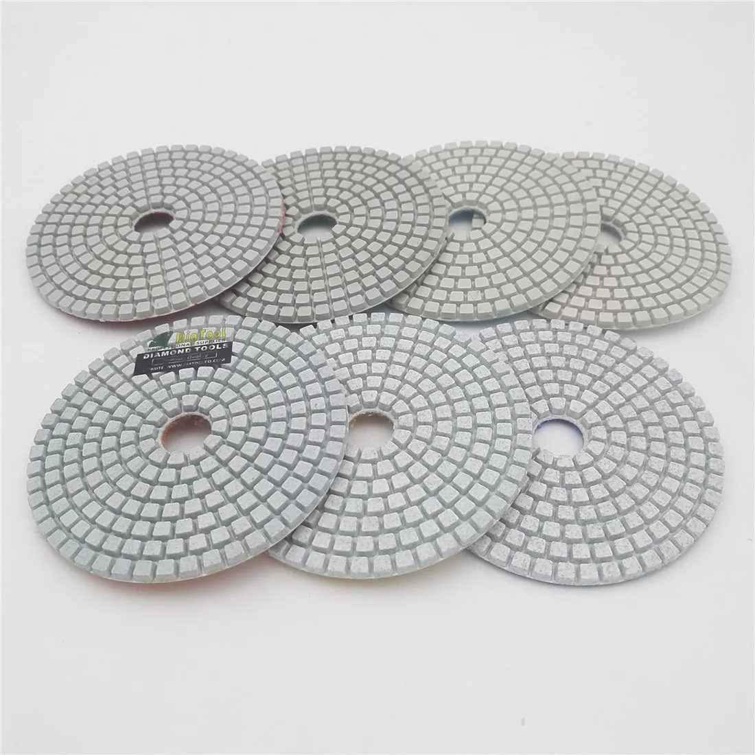 DIATOOL 7pcs/set Diameter 100mm White Resin Bond Sanding Discs 4