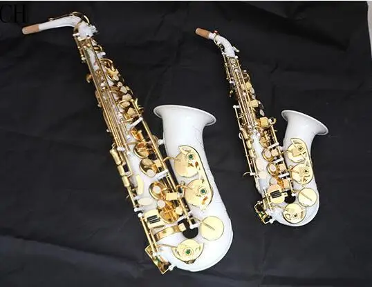 

Customize New Soprano Saxophone for Children / Students pipe B flat small elbow soprano Sax white ceramic