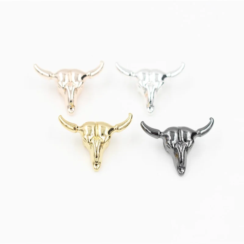 NADEEM New Fashion Designer 4 Colors Jewelry Making Accessories Metal Gold Color Goat Charm Beads For Jewelry Making Supplies