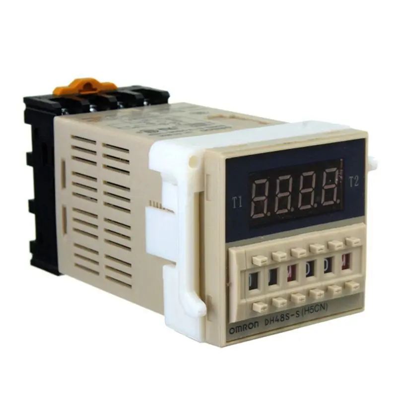 AC 220V 5A Programmable Double Time Timer Delay Relay Device Tool DH48S-S