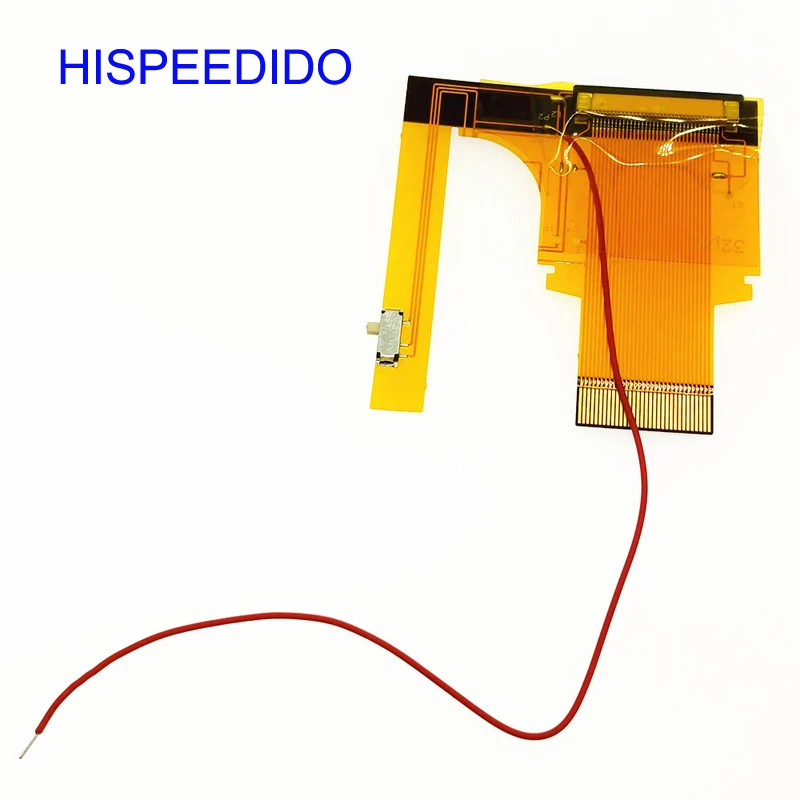 HISPEEDIDO  Ribbon Cable Backlight Adapter Brightness adjust for Gameboy Advance GBA 32 pin Pins Flex cable with Switch