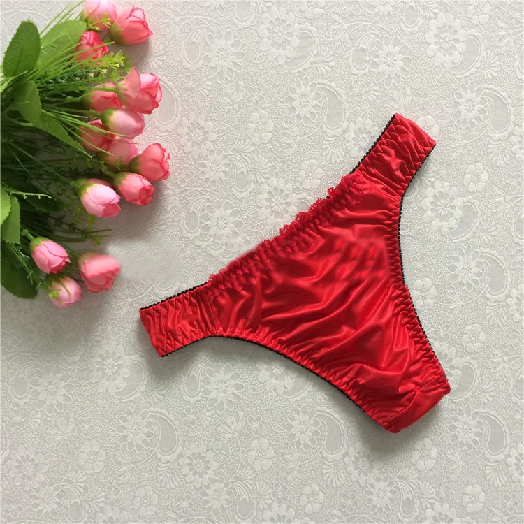 2018 Sexy Men\'s Lingerie See Through Underwear Lace Bowknot Open Butt Jockstrap Bikini Briefs Underwear Underpants jockstrap