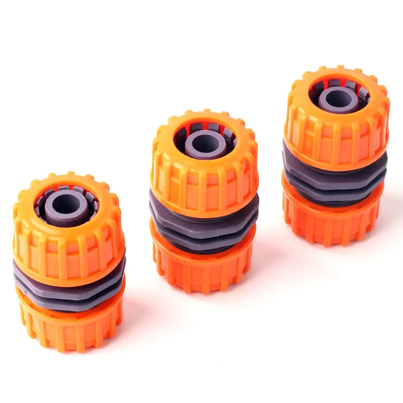 ABS G 1/2\'\' Hose Connector Garden Irrigation Water Pipe Fittings Orange New Material Repair Union Adapter Watering Hose Tools