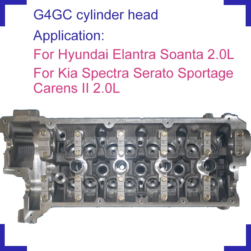 Auto parts G4GC bare engine cylinder head for Hyundai Elantra Sonata Kia Spectra Serato Carens II Sportage 2.0cc 22100-23780