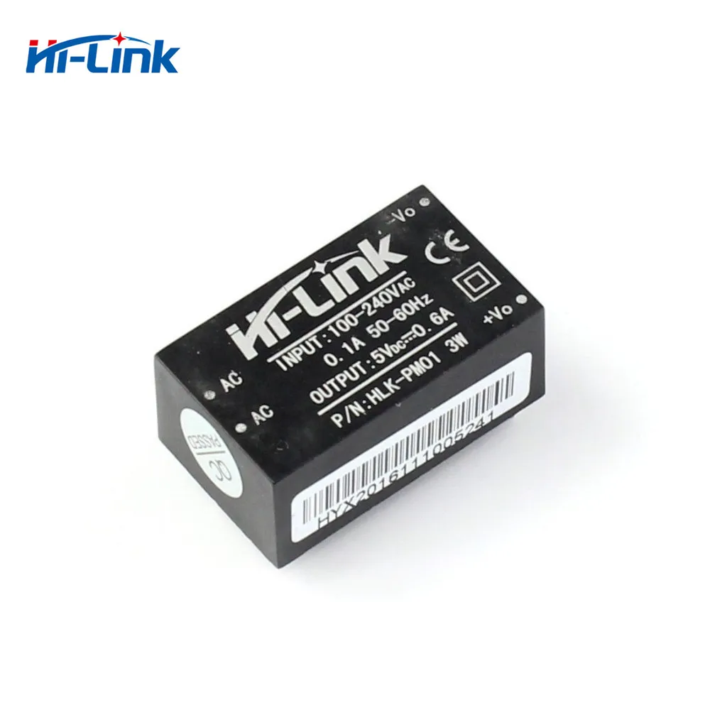 Gratis Pengiriman Asli Hi-Link 5V 0.6A 3W 220V Terisolasi AC DC Pasokan Modul Daya HLK-PM01