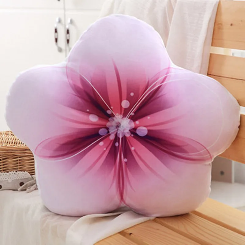 Creative Leaf Flower Pillow Plush Toys Soft PP Cotton Stuffed Doll Flowers Series Cushion Sleeping Pillows Sofa Decoration Gifts