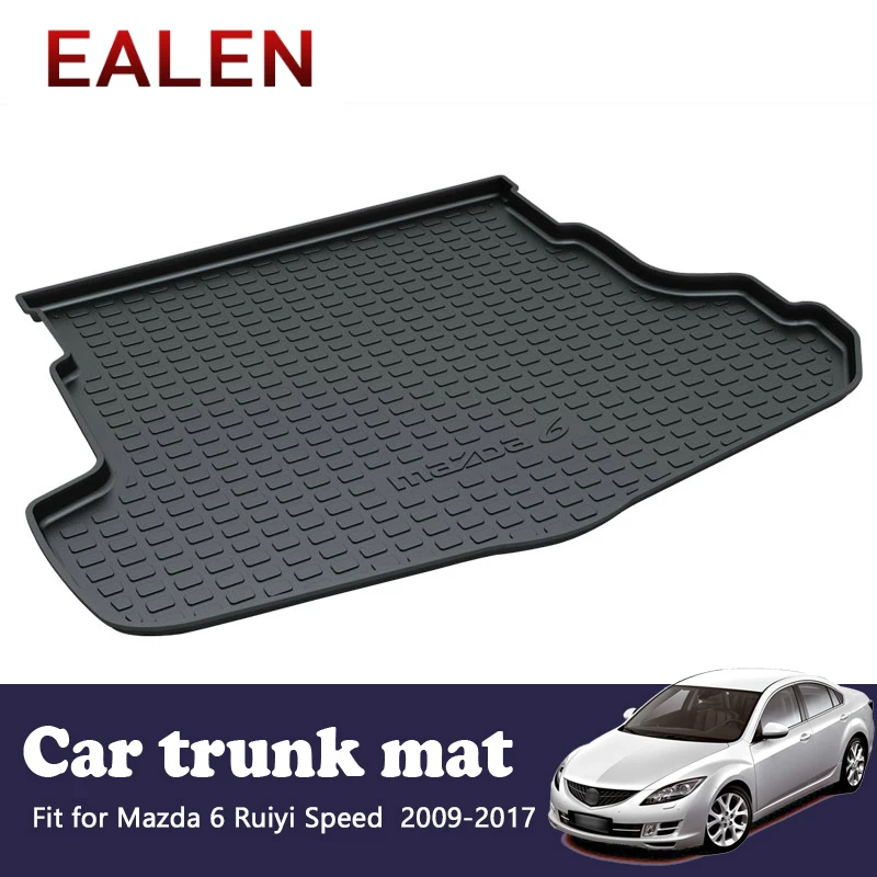 

EALEN для Mazda 6 Ruiyi Speed 2009 2010 2011 2012 2013 2014 2015 2016 2017 аксессуары для багажника 1 комплект автомобильный коврик для заднего багажника
