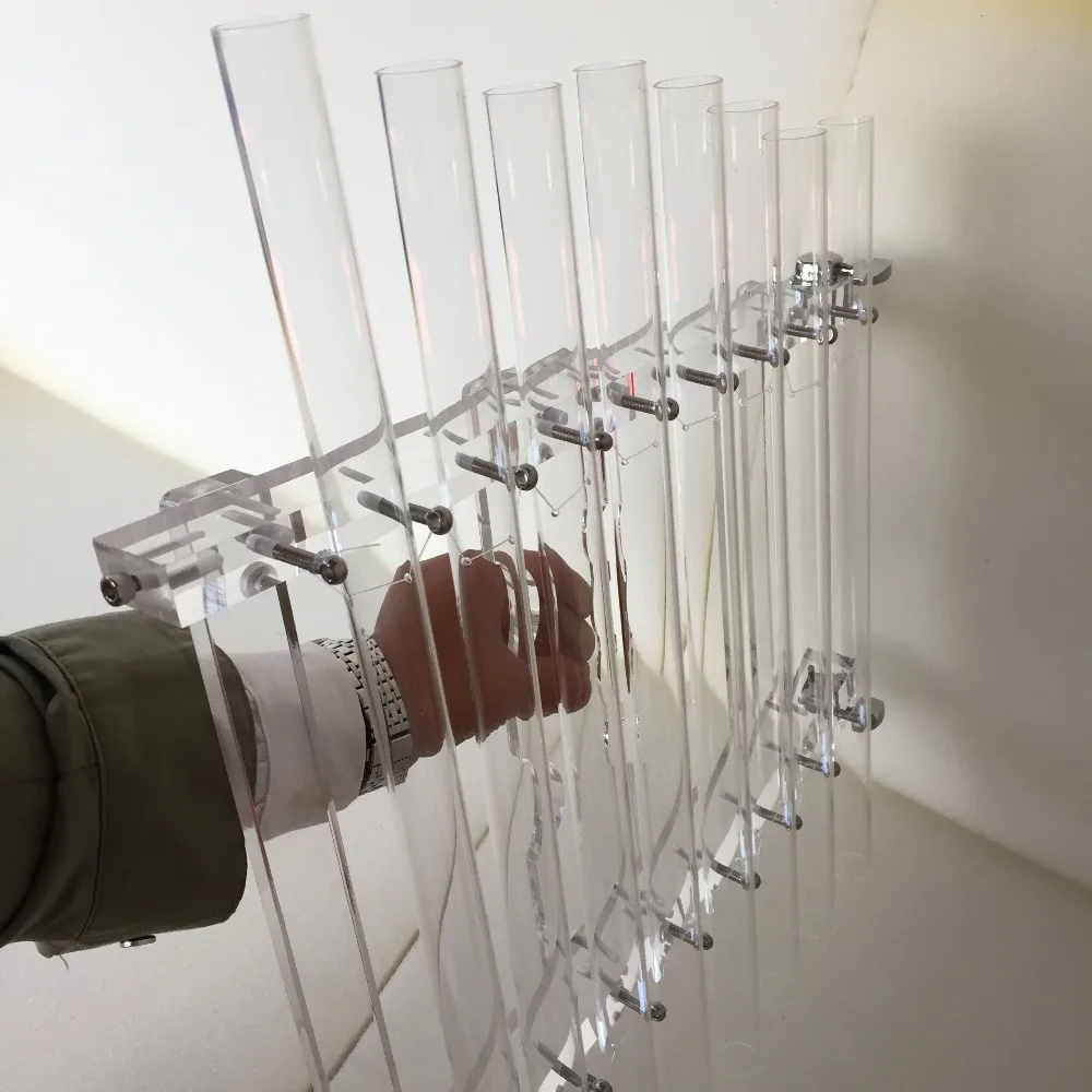 5th octave Clear crystal singing harp with crystal & rubber mallet and Aluminum alloy box in 432HZ perfect CDEFGAGC note