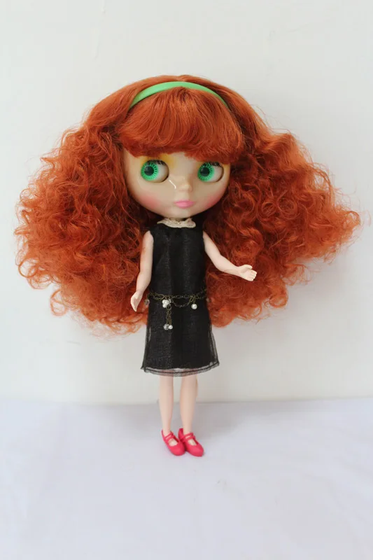 Free Shipping Transparent RBL-186T DIY Nude Blyth doll birthday gift for girl 4 colour big eyes with beautiful Hair cute toy