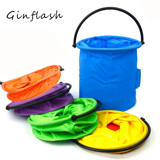 1pc Wash Pen Barrel small Bucket plastic Outdoor Fishing Bucket  Art Supplies Painting Tools brush washing color random ACT021