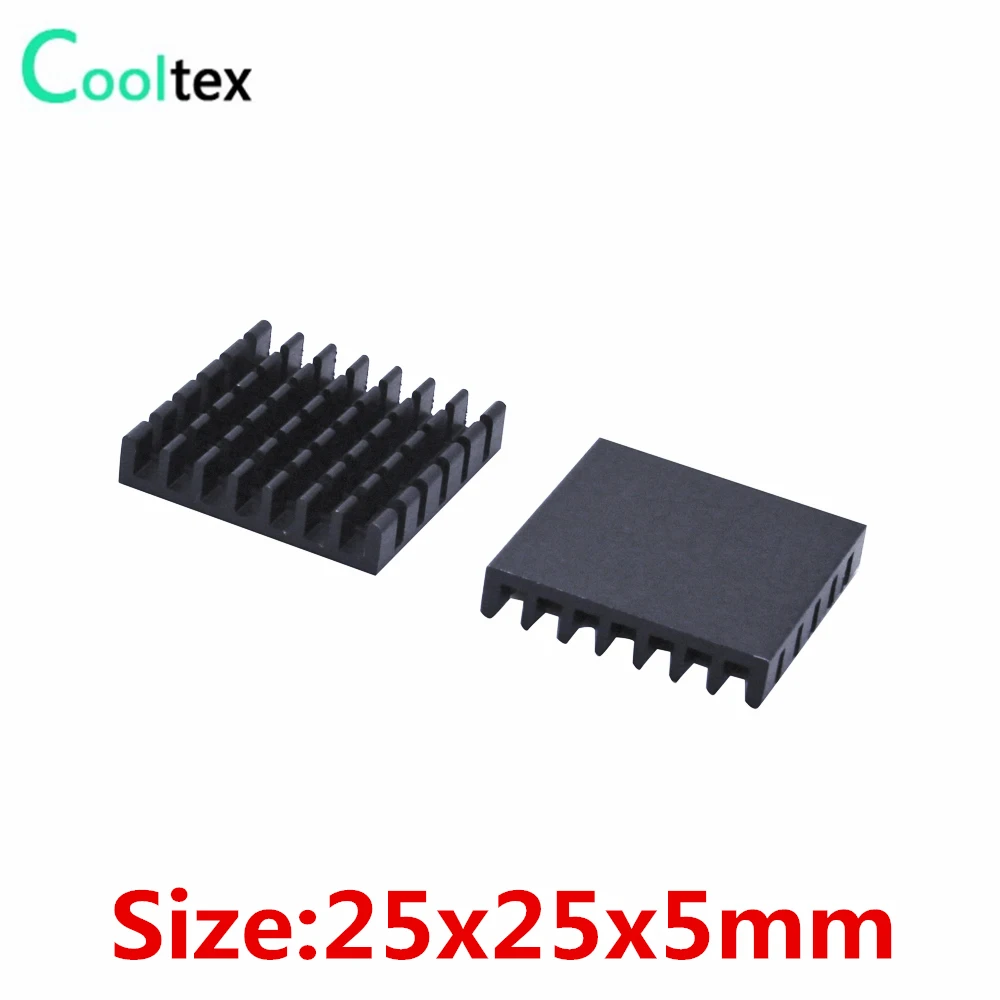 

(20pcs/lot) 100% new 25x25x5mm Aluminum heatsink radiator for chip Electronic LED computer 's component heat dissipation