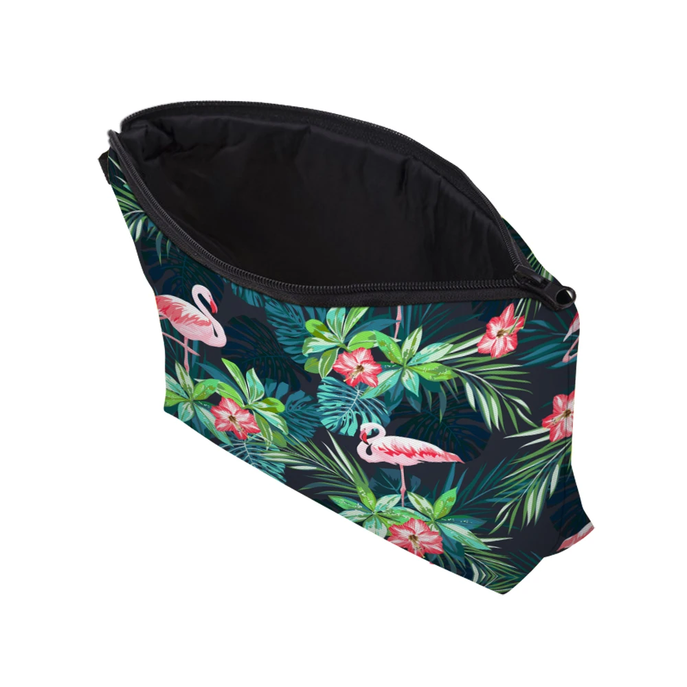 Deanfun Women borse per cosmetici stampate in 3D Flamingo Flower Travel Makeup Storage con cerniera 51303