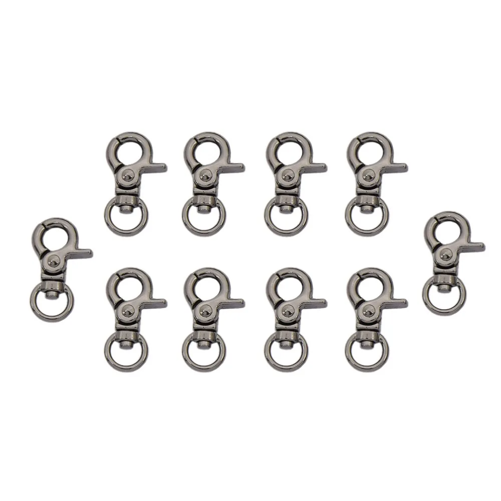 Lychee Life 10pcs/Lot Lobster Clasps Trigger Clips Snap Buckles Hooks for Bags DIY Handmade Sewing Accessories