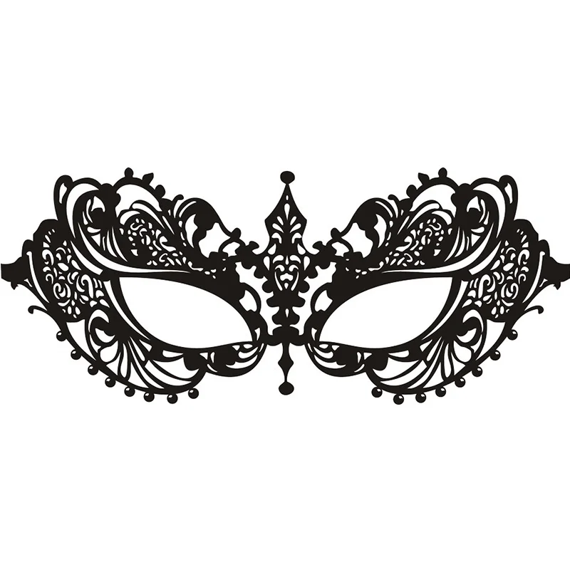 Wall Room Decor Vinyl Sticker Mural Decal Venetian Mask Carnival Large