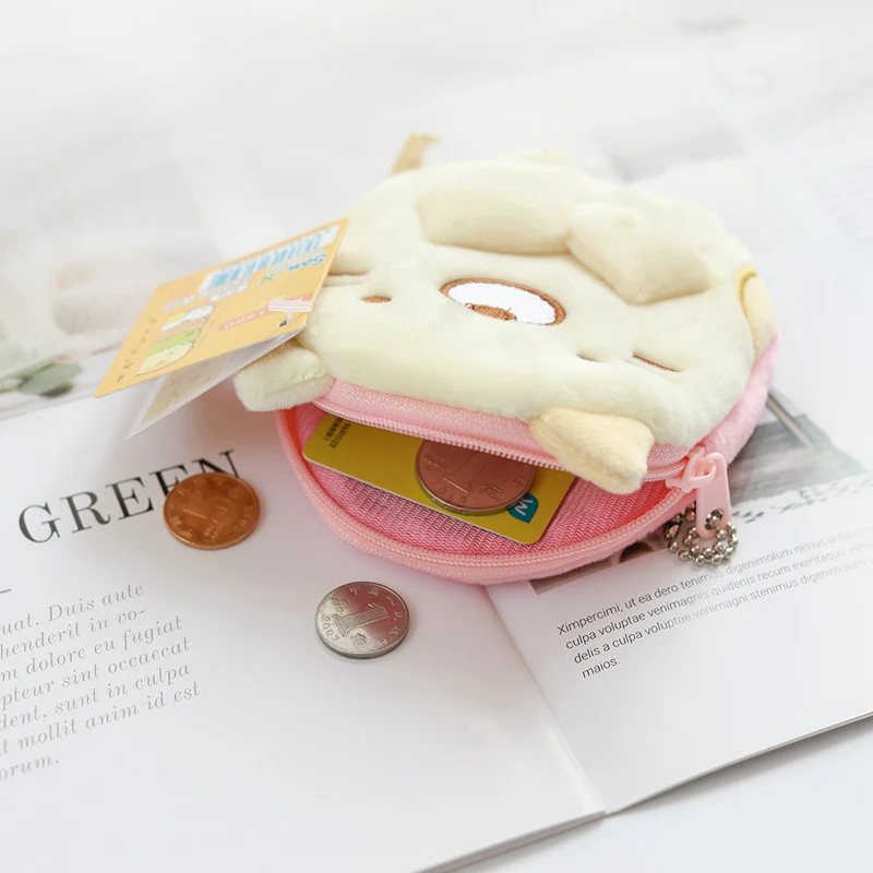 Portamonete Kawaii Corner Bio in peluche, a scelta-12cm portachiavi borsa portamonete regalo, Sumikko Gurashi tasca portamonete regalo