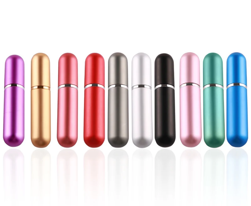 50 Teile/los 5 ml Tragbare Mini Aluminium Nachfüllbare Parfüm Flasche Mit Spray Leere Kosmetische Behälter Mit Zerstäuber Für Reisenden – Detail 4