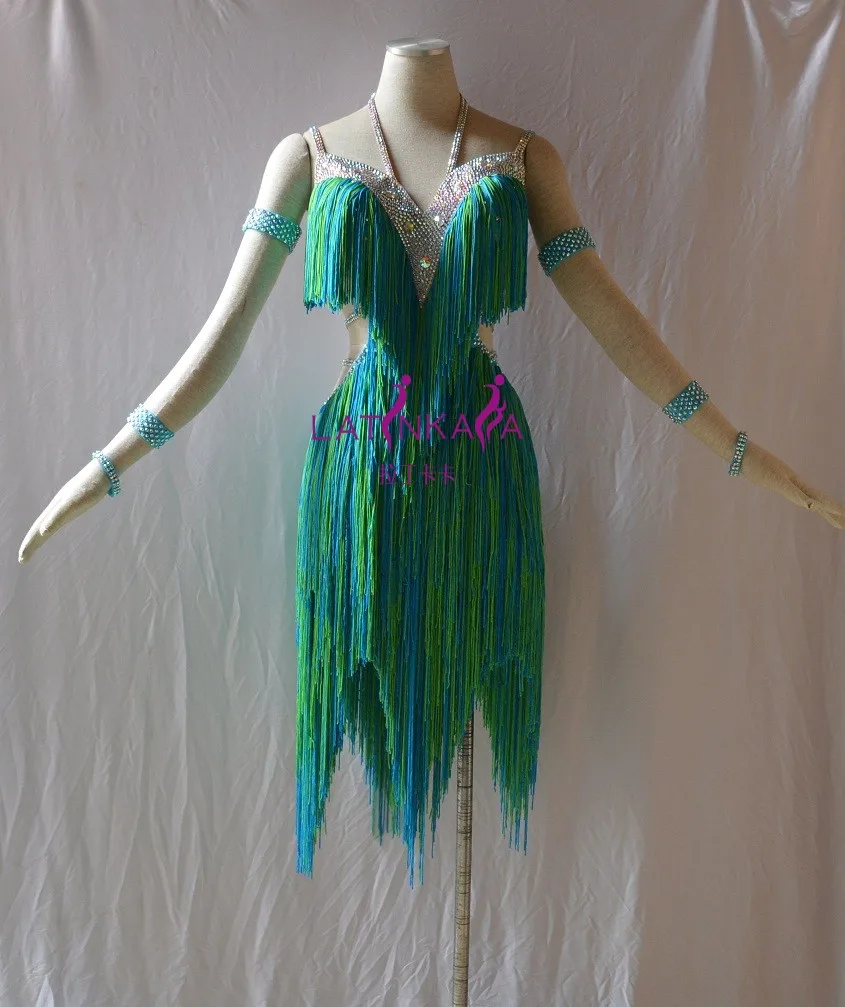 

KAKA-NL1502,Women Dance Wear,Fringe Latin Dress,Salsa Dress Tango Samba Rumba Chacha Dress,women dance dress