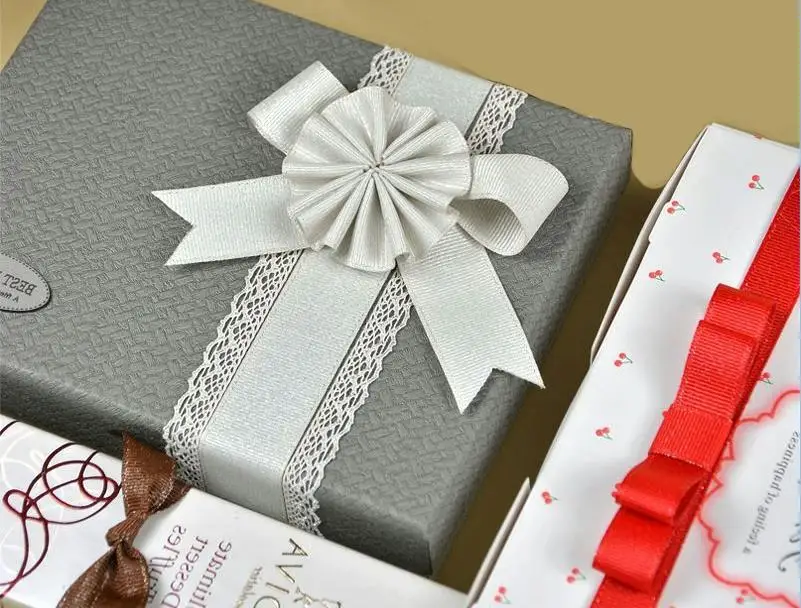 10 Yards 38MM Glitter Ribbon Silver Wire DIY Handmade Materials Gift Wrapping Headwear Bow Thread Grosgrain Double Sided