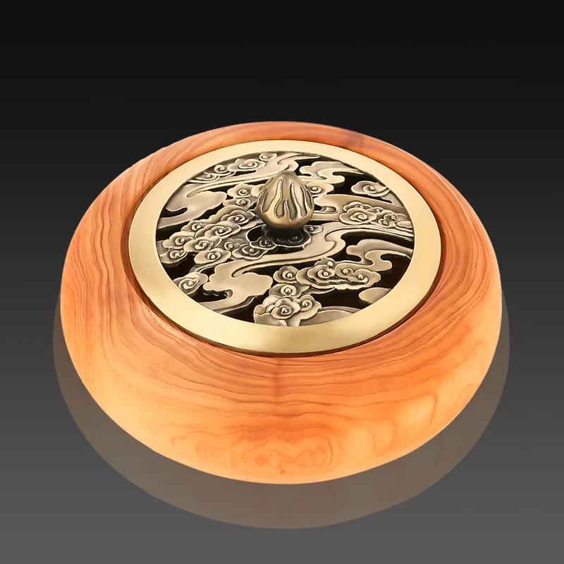 Rosewood incense box arborvitae aromatherapy incense sandalwood incense wood quality creative disc with