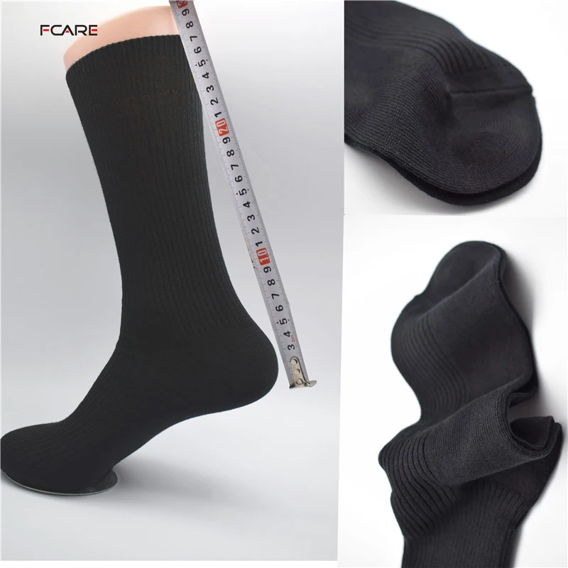 Fcare 10PCS=5 pairs 39, 40, 41, 42 calzini lunghi uomo black men dress socks business socks  long leg socks calcetines