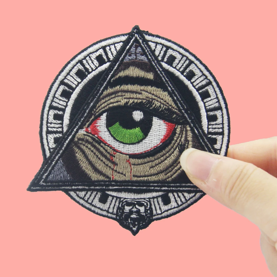 Embird Embroidered Patches To Sew On Mayan Geometric Patterns Eye Ceo-Friendly 3D