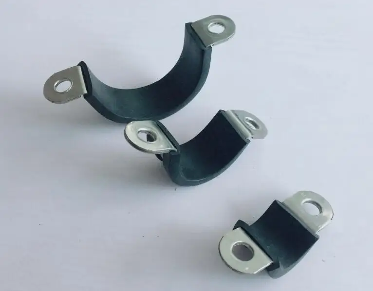 5pcs 22/24/25/26/28/30/32/35/38/40/42/45/48mm 304 stainless steel Saddle clamp PVC pipe clamp fixed hose clamp U-shaped clamp