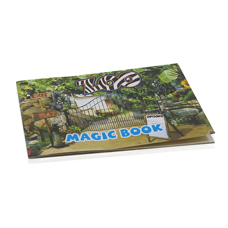 Color Cartoon Magic Book Magic Tricks Funny Close Up Magia Moving Images Animated optical Illusions Gimmick Props Toys for Kids