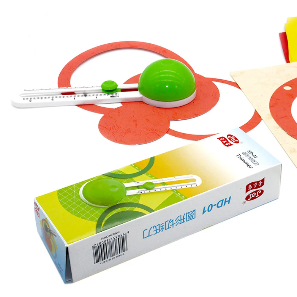 1pcs Cute Circle Cutter Round Cutting Knife Model Patchwork Compass Circle Cutter Circular Paper Scrapbooking Cards Cutters