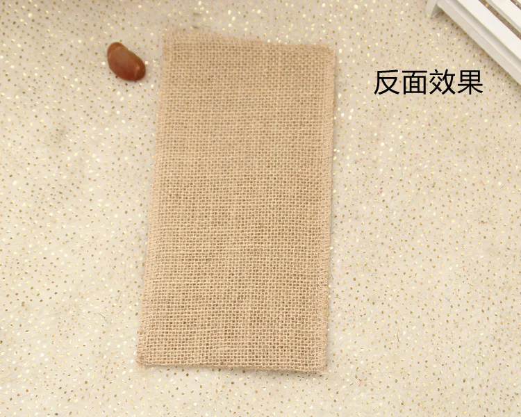 21 *10CM 800PCS Jute Tableware Pouch Pocket Burlap Lace Knife and Fork Bag For Wedding Decoration DHL Fedex Free Shipping