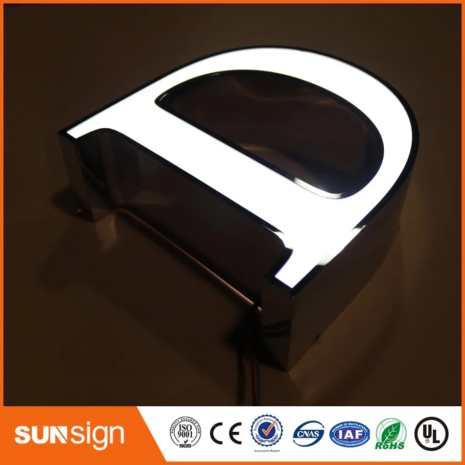 face lighting letters LED channel letter signs