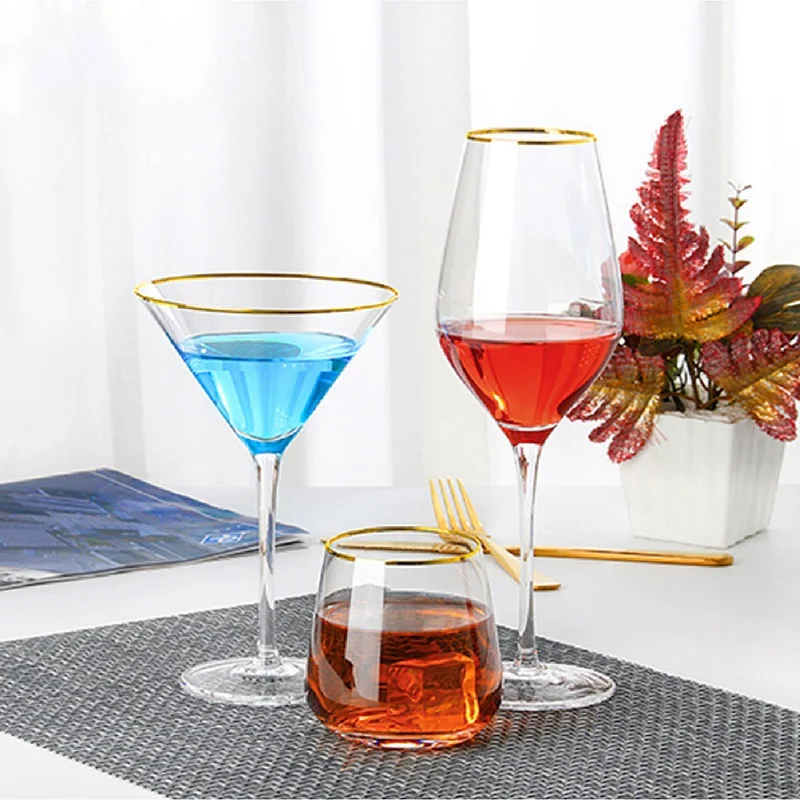 

decorations for home Creative Phnom Penh Red Wine Cup Gift Box Set Crystal Glass Goblet Champagne Cup Cocktail Set